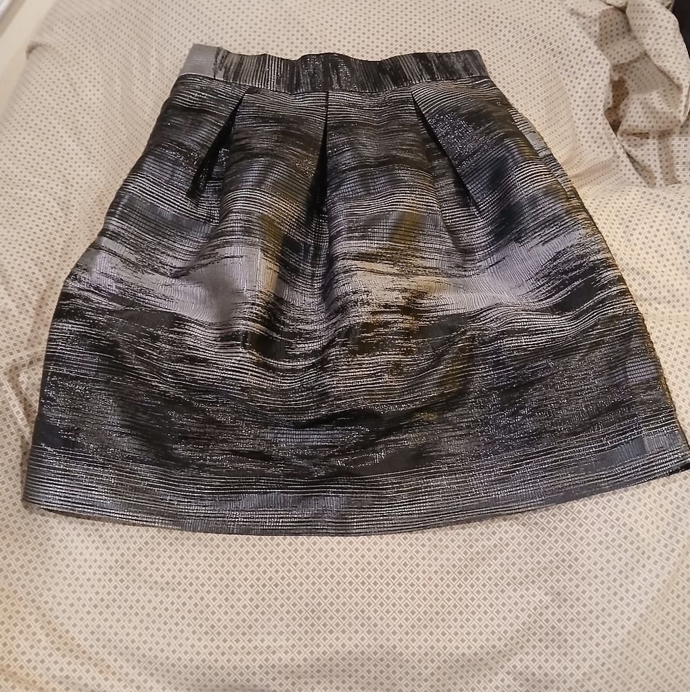 Simply Styled Petite LP Black Silver Skirt (061925E)